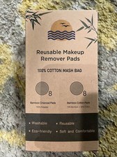 16Pcs Facial Pad Soft Reusable Bamboo Charcoal Fiber Makeup Remover Pad US