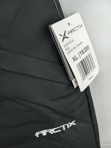 ARCTIX Kids XL 18-20 black Infinity Bib Overalls NWT 6235-00-XL - Picture 2 of 4