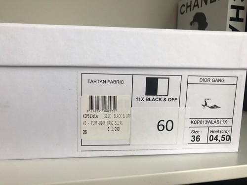 NIB $1090 Dior Gang slingback Pumps 36 - Picture 11 of 12
