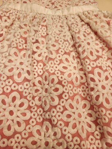 Gymboree Picnic Fiesta Rosa Encaje Superpuesto Vestido Sombrero Cubierta Talla 3T Usado en Excelente Condición - Imagen 2 de 4