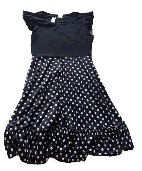 Polyester Party/Cocktail Polka Dot Regular Size Dresses for Women
