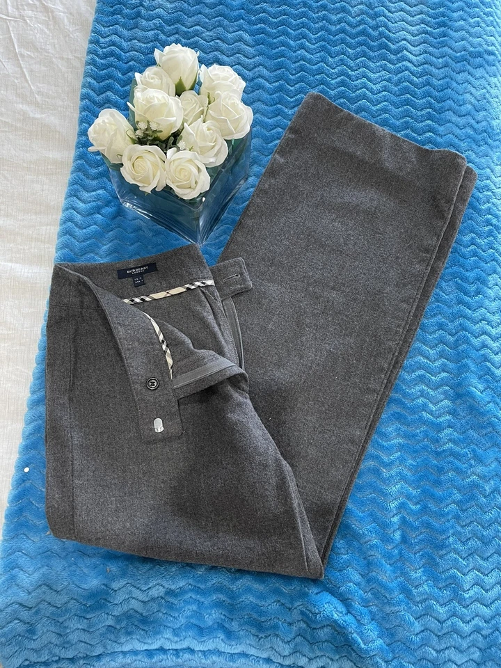 Подлинные женские брюки BURBERRY 100% шерсть размер 8 - Изображение 2 из 4