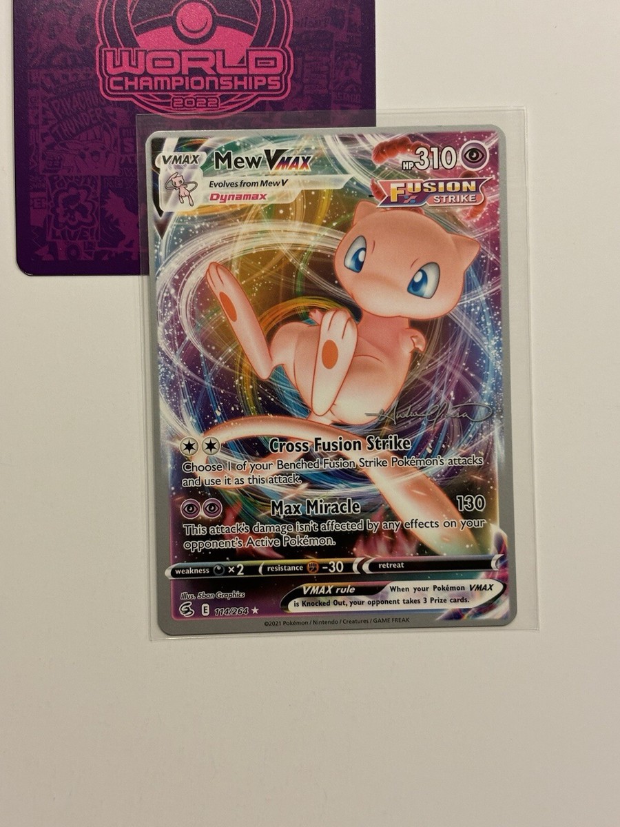 Mew Vmax 114/264 2022 Pokemon World Championships Fusion Mew Vmax 114/264 2022 Pokemon World Championships Fusion