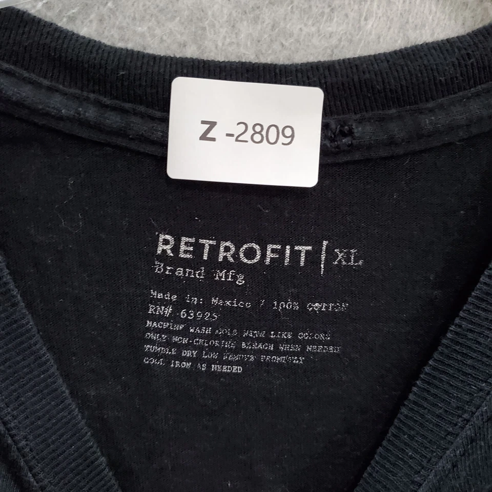 Camiseta Retrofit Hombre XL Negra Esqueleto Hang Ten Hawaiano Shaka Brah Waves LEER Foto 3 de 4