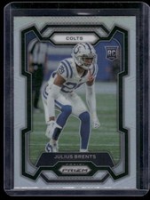 2023 Panini Prizm #346 Julius Brents Silver RC - B169