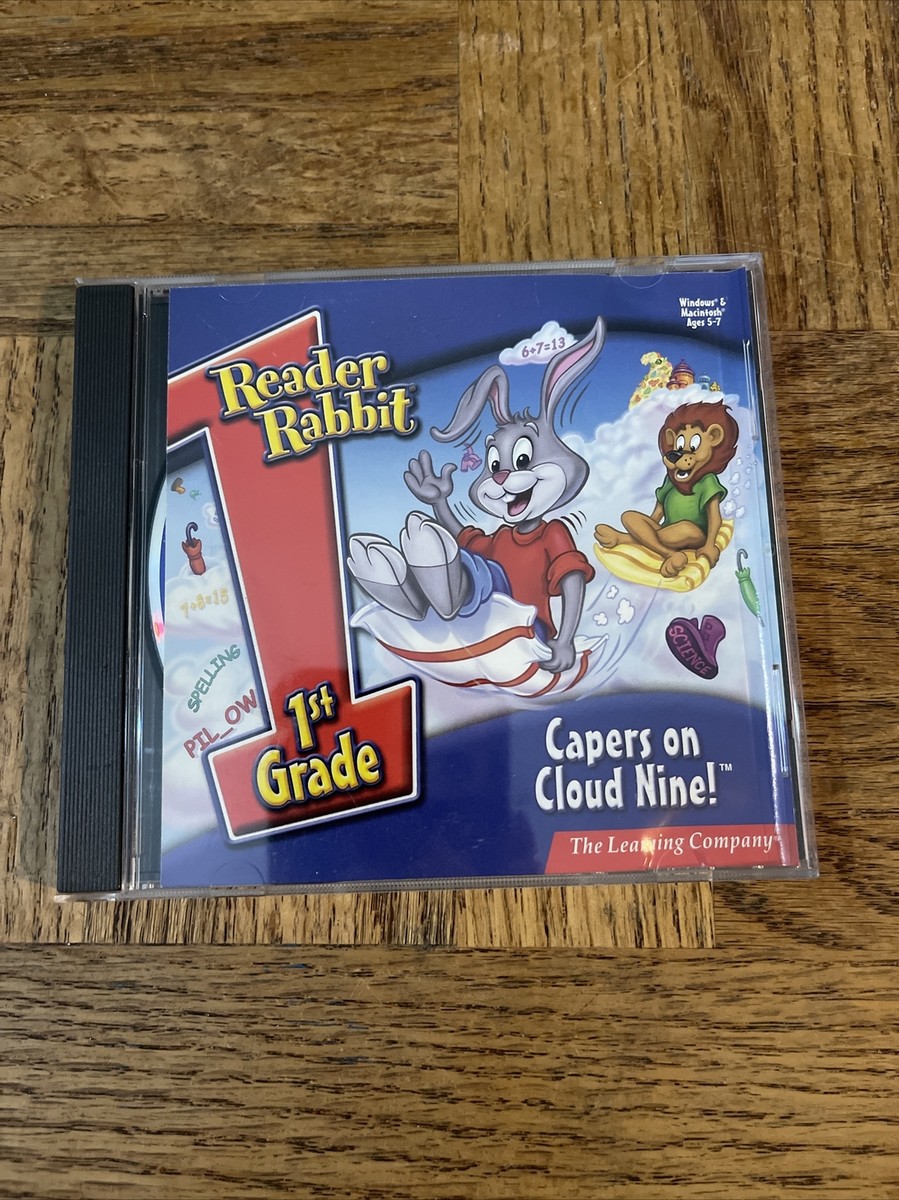 Reader Rabbit 1st Grade Capers On Cloud Nine PC CD Rom Game | eBay