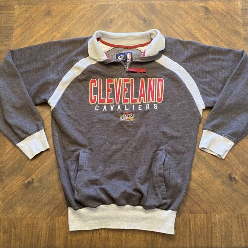 Vintage Cleveland Cavaliers Cavs G-III Carl Banks Quarter 1/4 Zip Sweatshirt, S - Picture 1 of 10