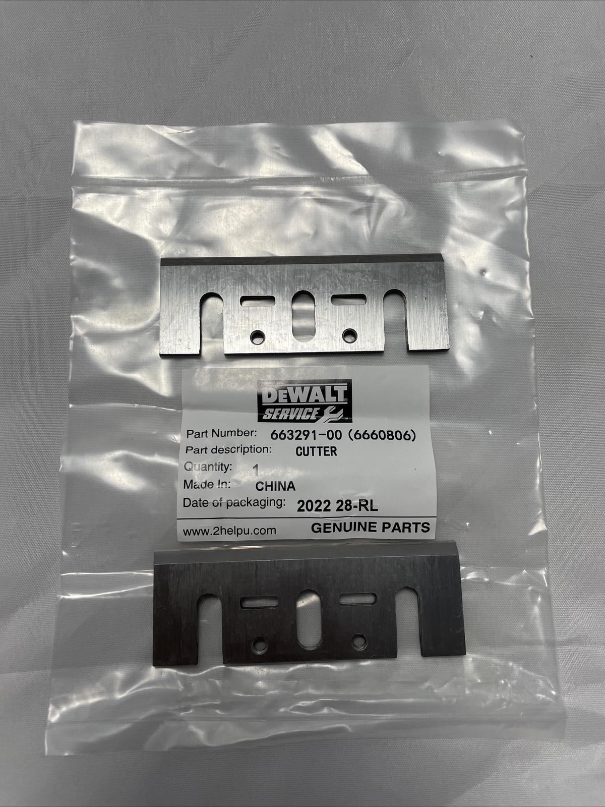 DeWALT Genuine Planer Blades Set of 2 66329100 (6660806) 31/4 Blade. eBay