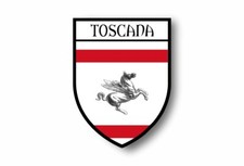 Sticker Car Motorcycle Emblem Flag Tuscany Tuscany Italy