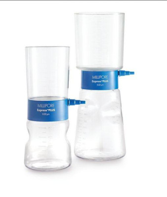VACUUM FILTERS 500mL - Millipore SCGVU05RE Stericup-GV 0.22μm - BOX of 12