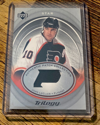 2003-04 UD Trilogy Authentic Patch #AP26 John LeClair  Legion Of Doom  Flyers
