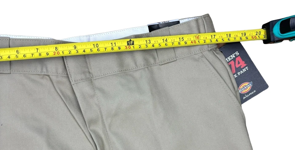 Pantalón de trabajo Dickies para mujer talla 12 original 874 caqui nuevo con etiquetas Foto 4 de 4