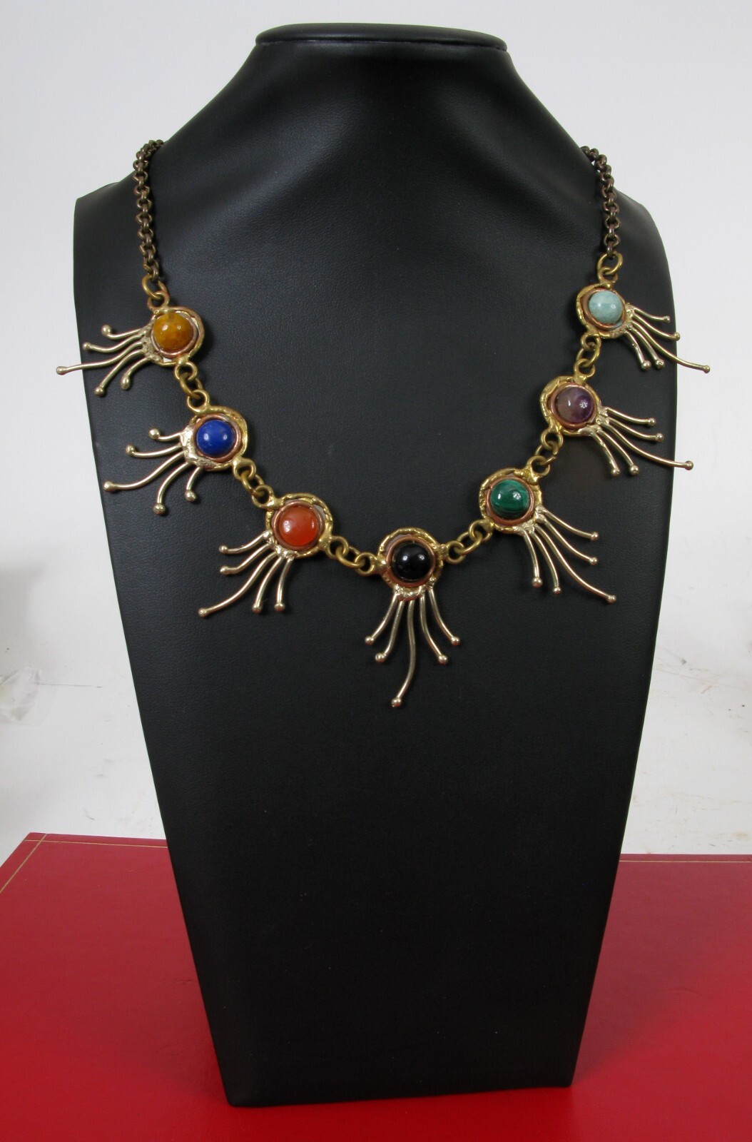 Chunky Shell & Turquoise Lariat Necklace | Statement Jewelry