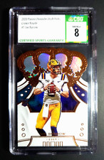 2020 PANINI CROWN ROYALE #1 JOE BURROW ROOKIE BENGALS CSG 8 NRMT/MINT LSU TIGERS