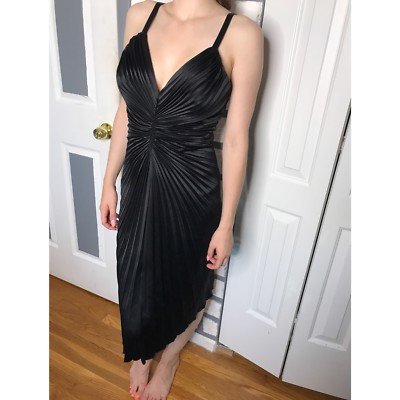 black mini leather dress Richelle Faux Leather Mini Dress Black
