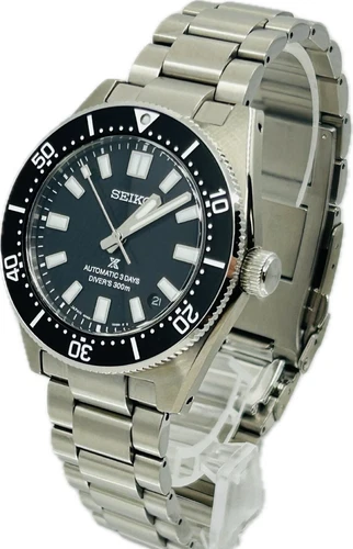 Seiko Prospex Diver Scuba 6R55-00G0 SBDC197 Black Mens Watch Near Mint A3215