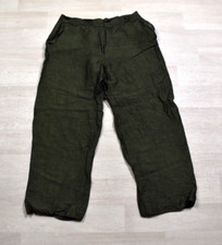 90s Jones New York Womens Ankle Crop Dress Pants Rayon Linen Green VTG 12