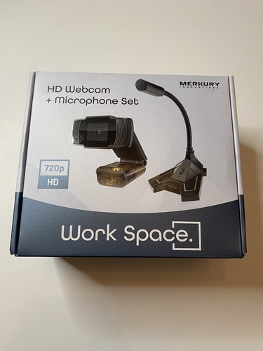 Webcam & Microphone Set 720p HD Merkury Innovations USB AUX - Picture 1 of 2