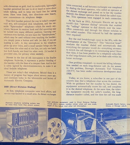 1960 ¿Qué hay detrás de tu teléfono de marcado? Comp. de teléfono local Folleto sobre equipo nuevo - Imagen 6 de 7