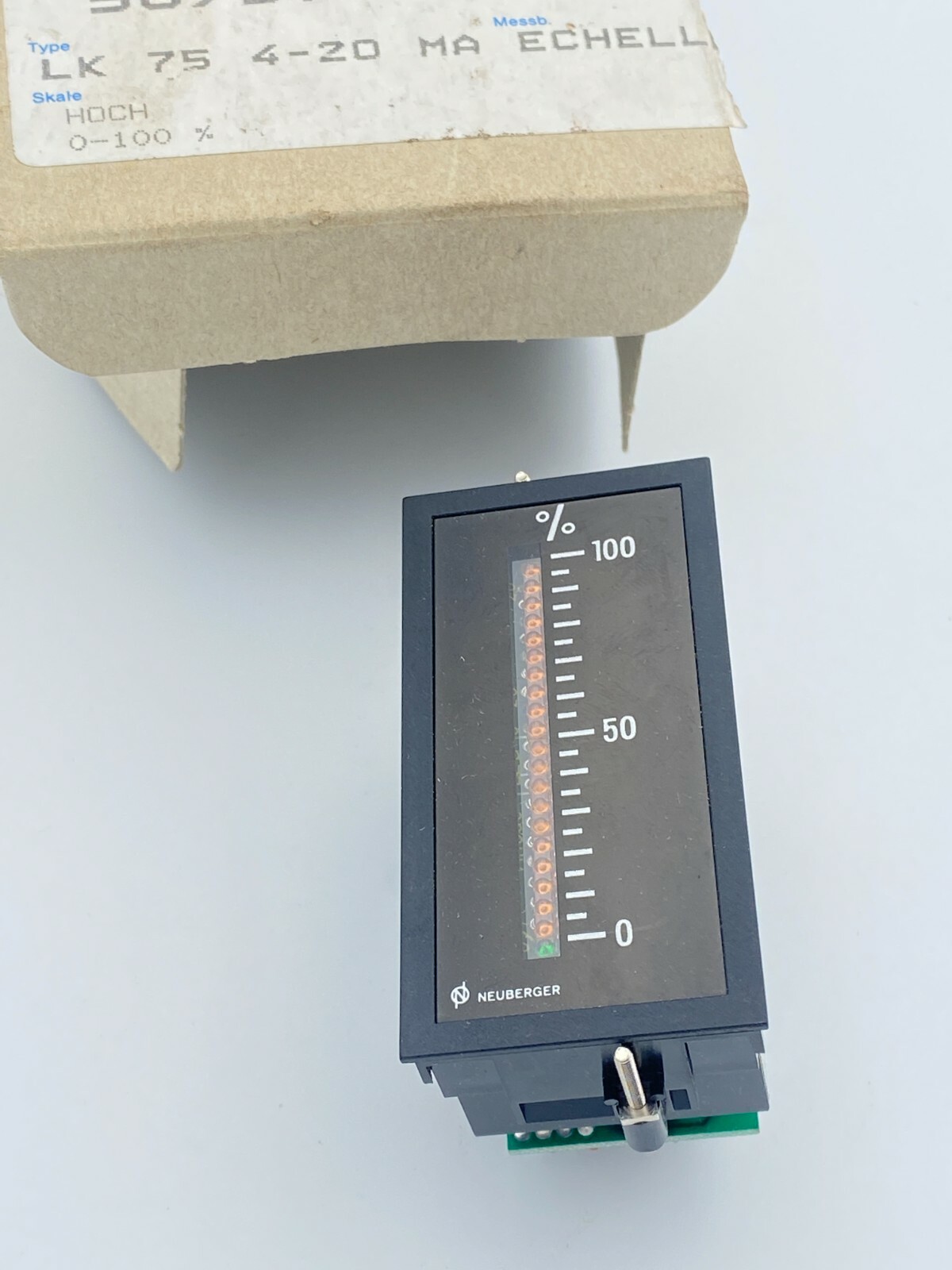 Indicateur analogique Neuberger LK 75 R pour panneau de commande