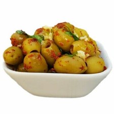 Green healthy well packed pitted Olives - 200g
