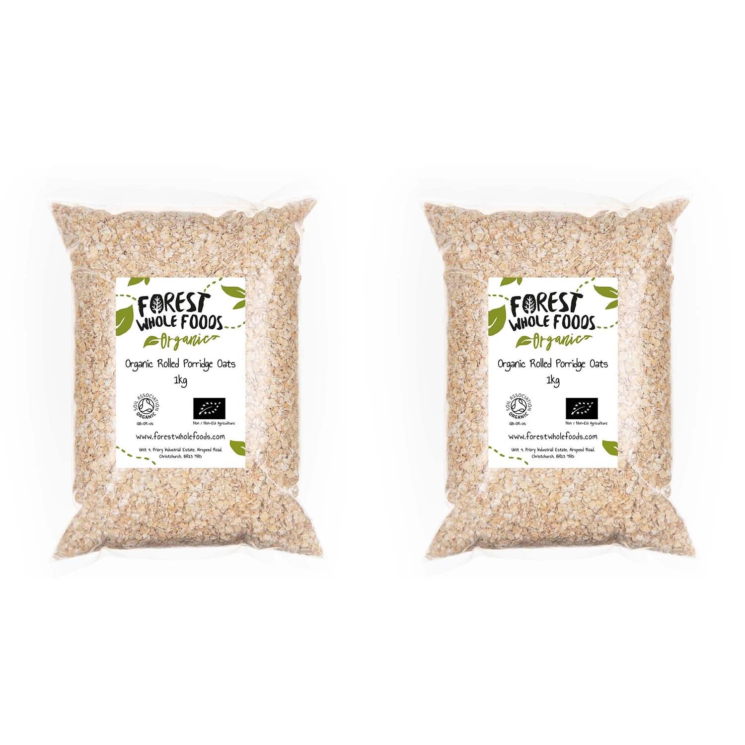 Organic Rolled Porridge Oats 2kg - Forest Whole Foods