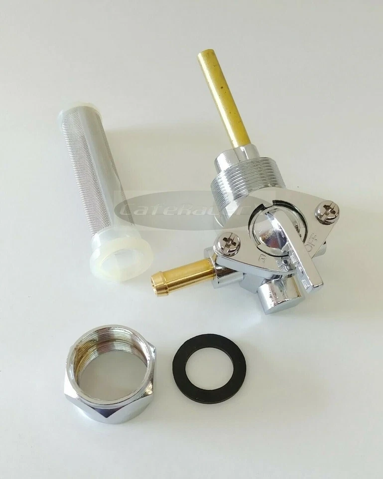 Gas Fuel Valve Petcock 90° Left Harley Heritage Softail Dyna Electra Glide Ultra - Image 4 of 4