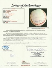 DIZZY DEAN SINGLE SIGNED RAWLINGS BASEBALL BALL AUTO AUTOGRAPH CARDINALS JSA/DNA