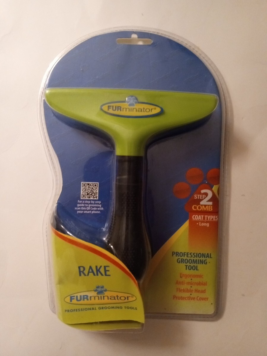 FURminator RAKE Professional Dog Grooming Tool Long Fur Coat Comb