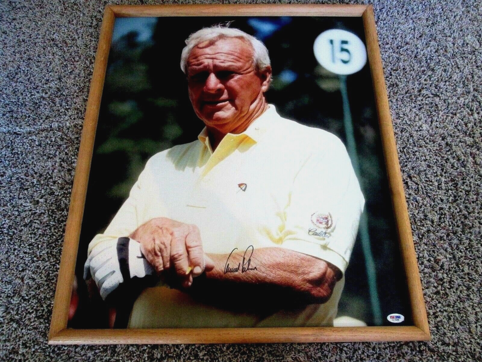 Arnold Palmer Autographed Signed & Framed 20"x24" Golf Photo/Canvas-PSA Authenticated#C14255 