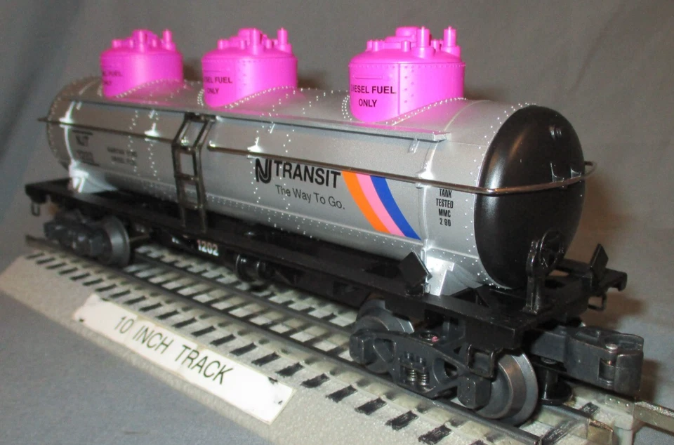 K-Line 636-3932 NJ Transit Raritan #1202 3 Dome Tank Car O/027 ga. wks/ Lionel - Image 3 of 4