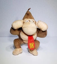 Donkey Kong Ape Nintendo Super Mario Good Stuff Plush Stuffed Animal Toy 11" EUC