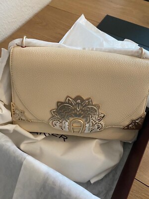 Neu Aigner x keep loving - Lucida Champagne limitiert Handtasche