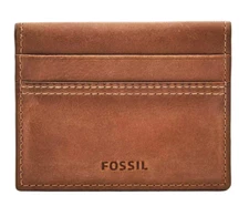 Fossil Front Pocket Wallet Bifold Wallet for Men Brown