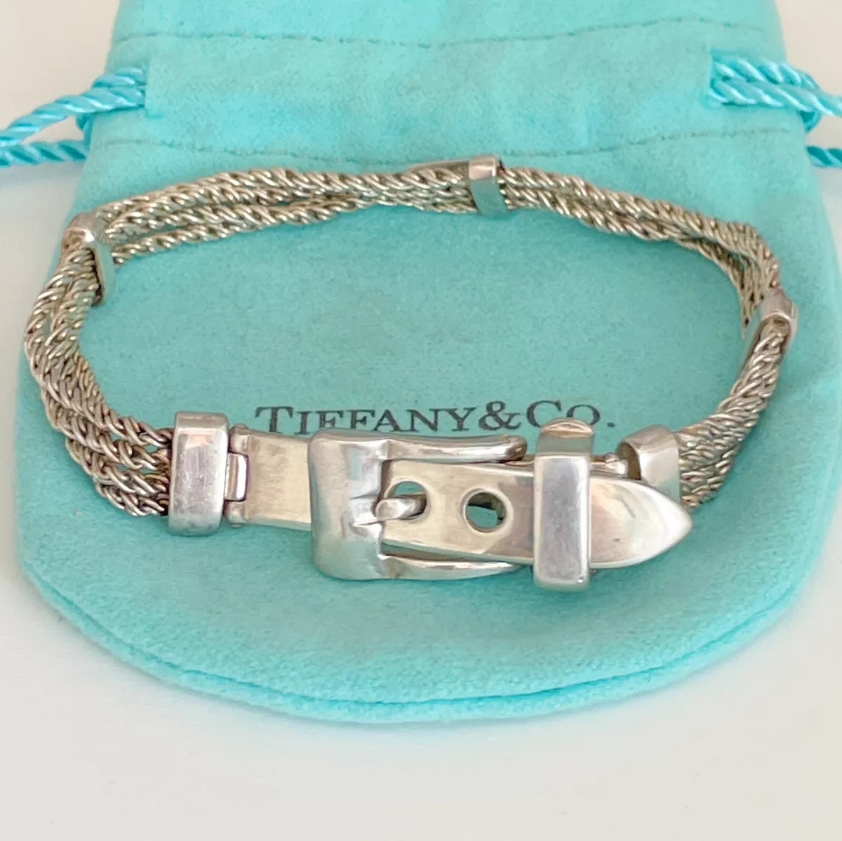 Tiffany buckle bracelet deals