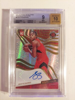 Scottie Barnes 2021-22 Revolution Rookie Autographs BGS 9 Mint 10