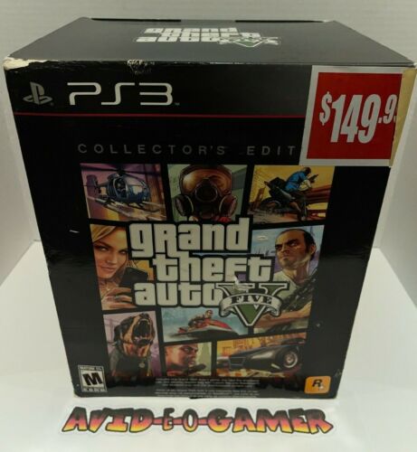 Grand Theft Auto V 5 FIVE GTA Collectors Edition Game PlayStation 3 PS3 NTSC NEW - Picture 1 of 9