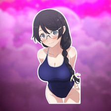 Anime Girl Sticker - Cute Waifu Stickers Decal Lewd Ecchi Nsfw Cute Girl