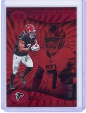 Bijan Robinson Red Trophy Collection /175: 2024 Panini Illusions Football. ATL