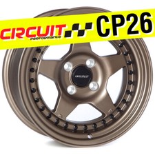 Circuit Performance Cp26 15x8 4x100 25 Matte Flat Bronze Wheels Rims Deep Lip