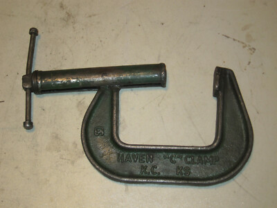 HAVENS STEEL HEAVY DUTY PROTECTED THREAD GAURD C-Clamp, 5 HD, USED