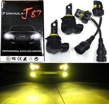 Led Kit M10 100w H10 9145 3000k Yellow Two Bulb Fog Light Replacement Upgrade Oe