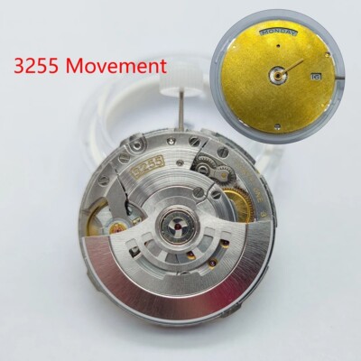 Movement in Motion オートマチック 3255 Automatic Mechanical Movement Dual Calendar 31 Jewels Blue