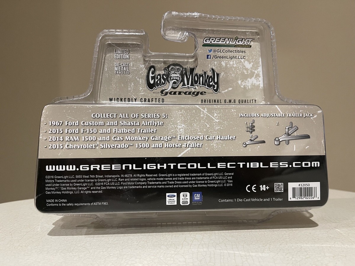 Greenlight Gas Monkey Garage 2014 Ram 1500 and Enclosed Car