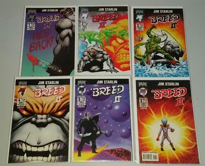 BREED II #1-6 BOOK OF REVELATION JIM STARLIN MALIBU COMICS 1994 SET (6)