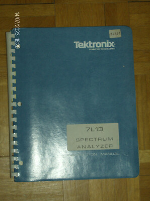 Original Tektronix 7L13 Spectrum Analyzer Instruction / Service Manual 