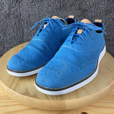 Cole Haan OS Grand Stitchlite Oxford Wingtip Knit Blue Ivory Casual Dress Shoes. $_12.JPG?set_id=880000500F main image 2