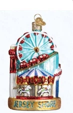 Old World Christmas Glass Blown Ornament, Jersey Shore (With OWC Gift Box)