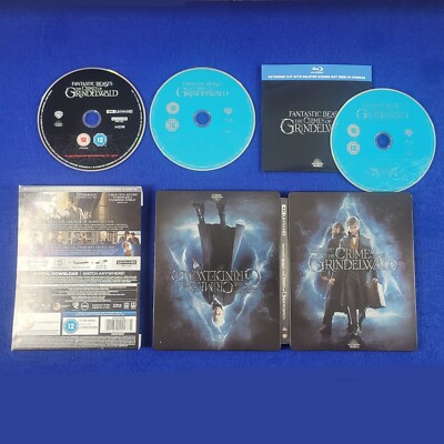blu-ray FANTASTIC BEASTS The CRIMES Of GRINDELWALD Steelbook 4K UHD REGION FREE