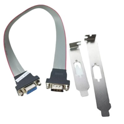 Monitor TV Projector VGA 15Pin Male Female Full Half Bracket Flexible Flat Cable
